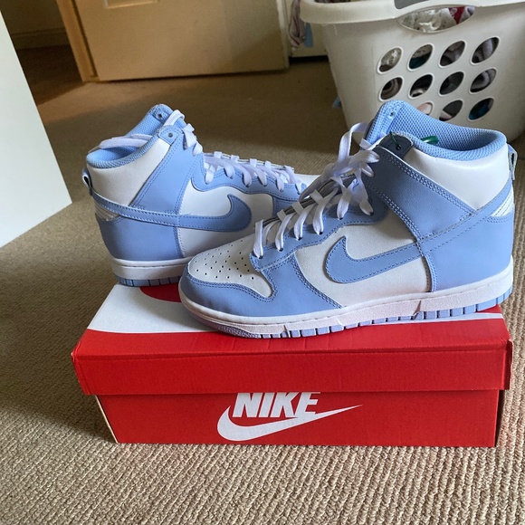 Nike Shoes Nike Blue Dunks High Aluminum Poshmark